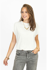 21Jewelz Mouwloze top met elastiek - wit