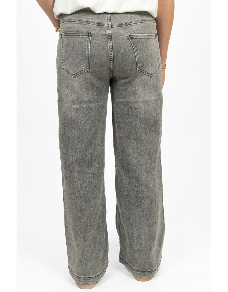 21Jewelz Stretch wide leg jeans - grijs