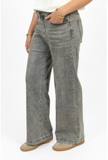 21Jewelz Stretch wide leg jeans - grijs