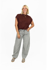 21Jewelz Knitted spencer - bordeaux