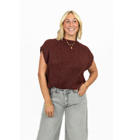 21Jewelz Knitted spencer - bordeaux
