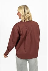 21Jewelz Oversized blouse met zakje - bordeaux