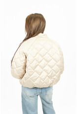 21Jewelz Gewatteerd jasje met strepen - beige/bruin