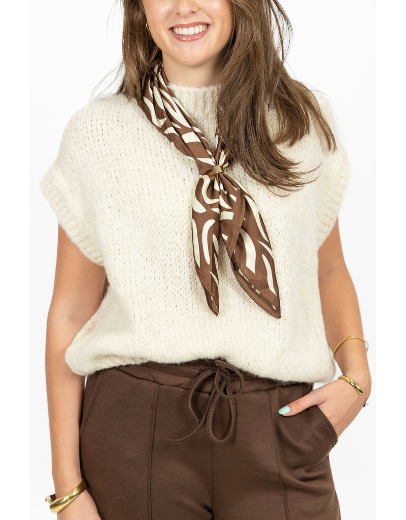 21Jewelz Knitted spencer - ecru