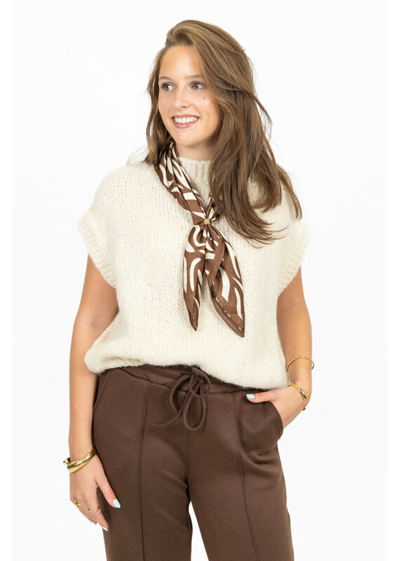 21Jewelz Knitted spencer - ecru