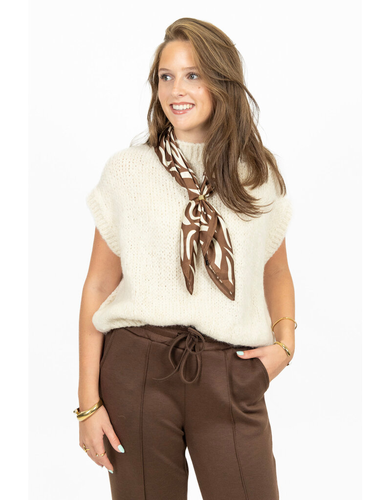 21Jewelz Knitted spencer - ecru