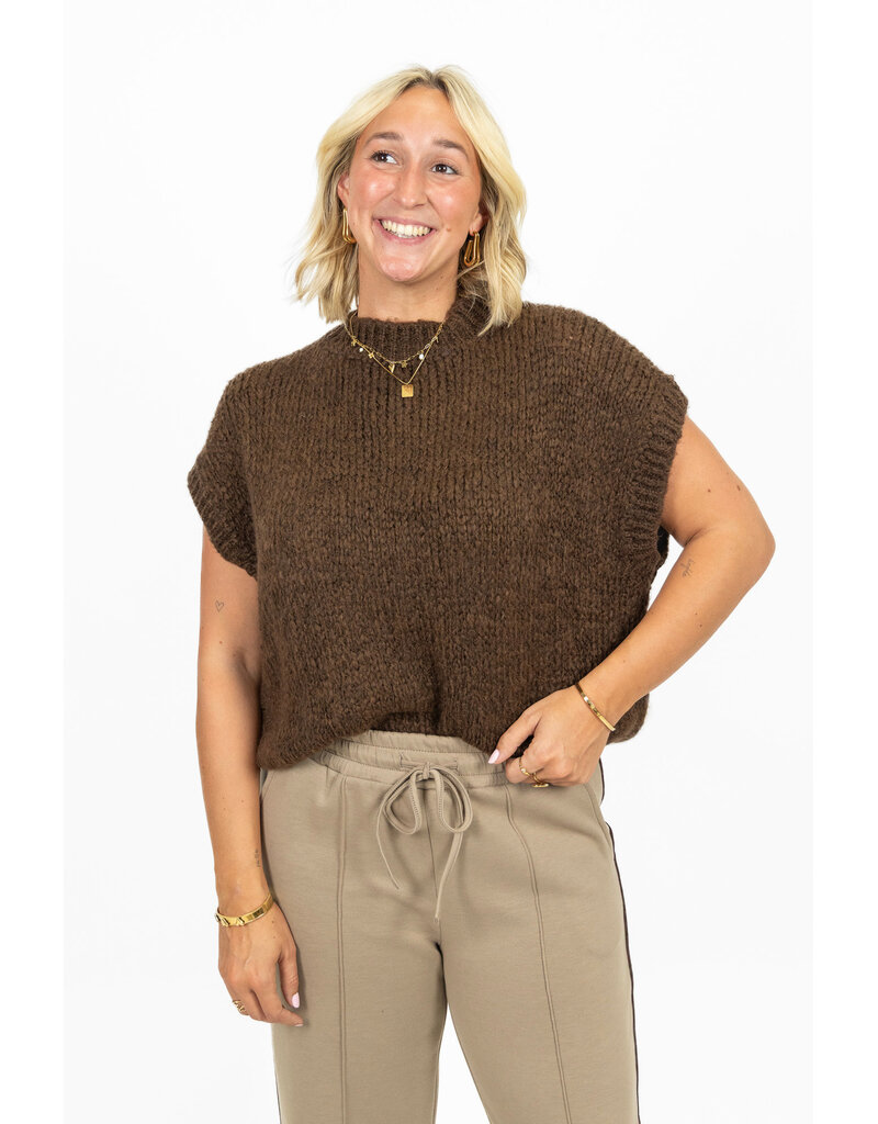 21Jewelz Knitted spencer - bruin