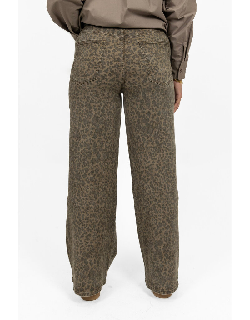 21Jewelz Dad fit jeans - panterprint