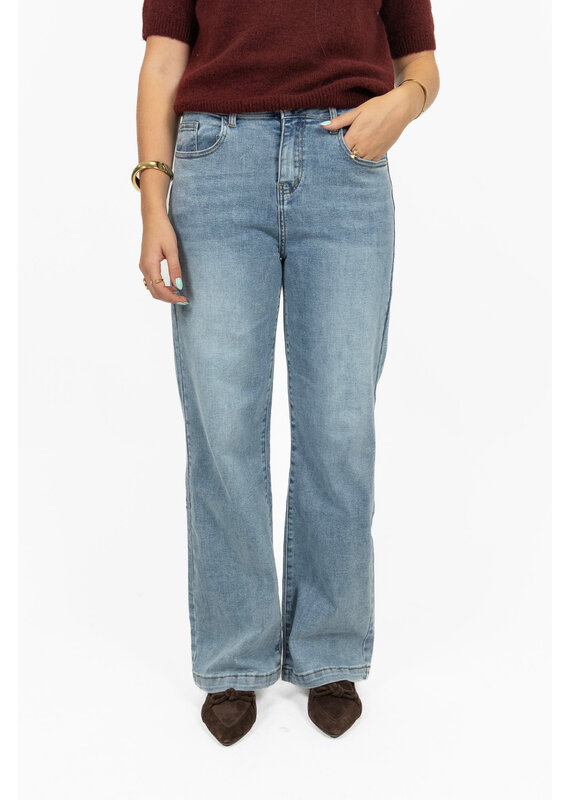 My Tina's Stretch wide leg jeans - blauw