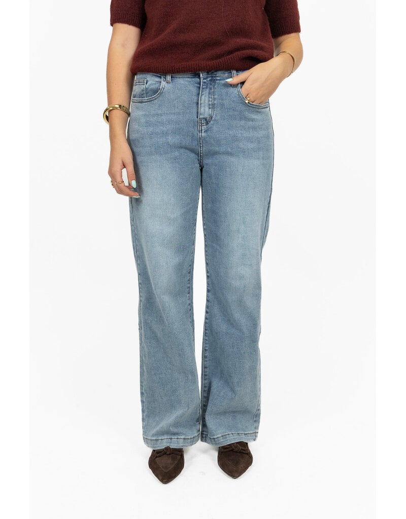 21Jewelz Stretch wide leg jeans - blauw