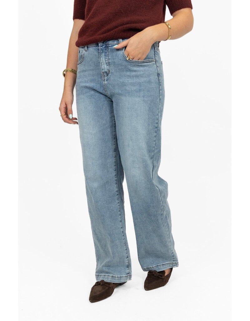 21Jewelz Stretch wide leg jeans - blauw