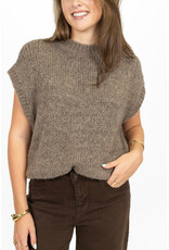 21Jewelz Knitted spencer - taupe