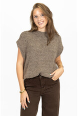 21Jewelz Knitted spencer - taupe