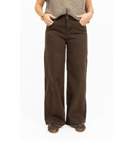 21Jewelz Stretch wide leg jeans - donkerbruin