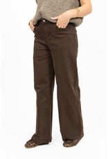 21Jewelz Stretch wide leg jeans - donkerbruin
