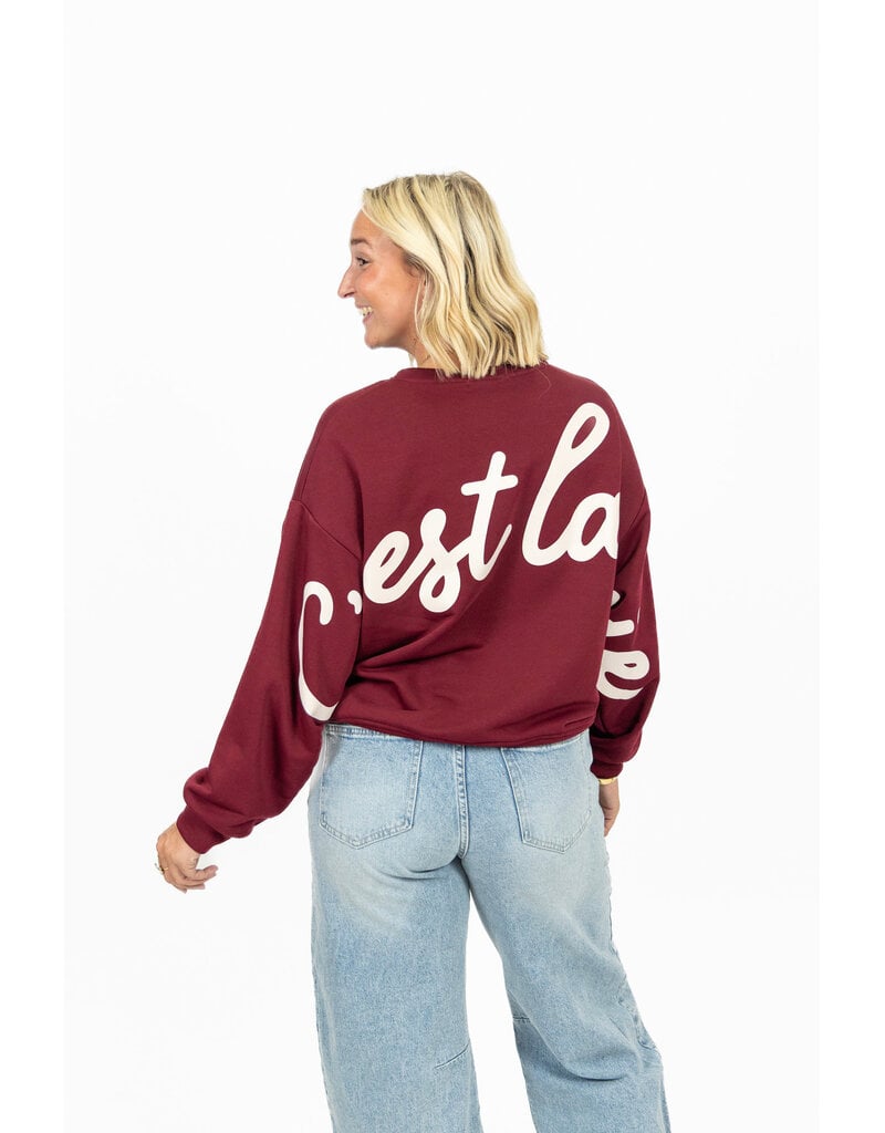 21Jewelz C'est la vie sweater - bordeaux