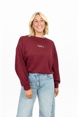 21Jewelz C'est la vie sweater - bordeaux