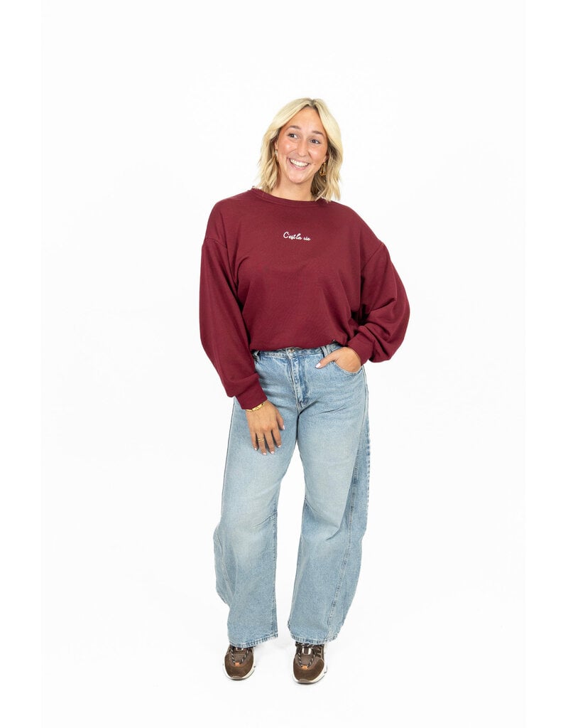 21Jewelz C'est la vie sweater - bordeaux