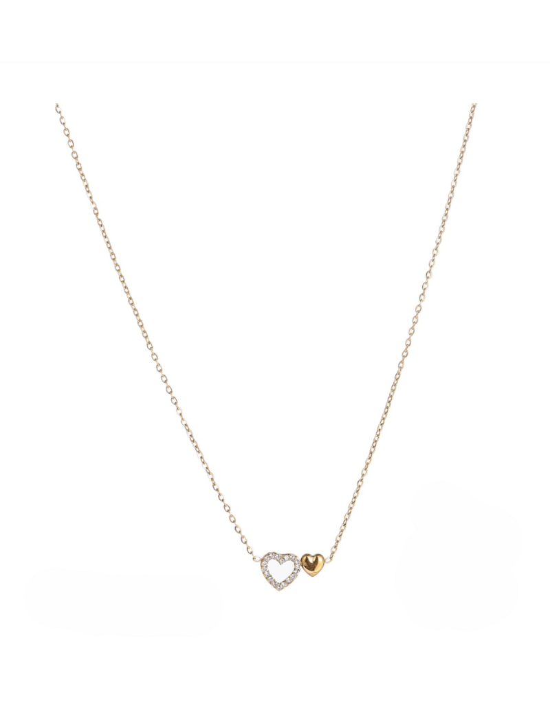 Go Dutch Label D&E | 2 Hearts Necklace