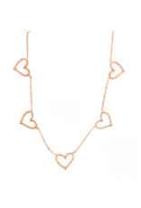 Go Dutch Label D&E | Long 5 Hearts necklace