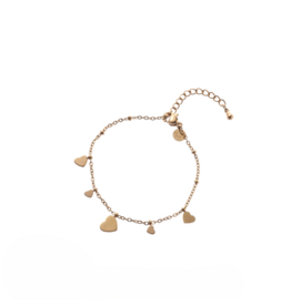 Go Dutch Label D&E | Hearts on the side Bracelet