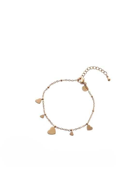 Go Dutch Label D&E | Hearts on the side Bracelet