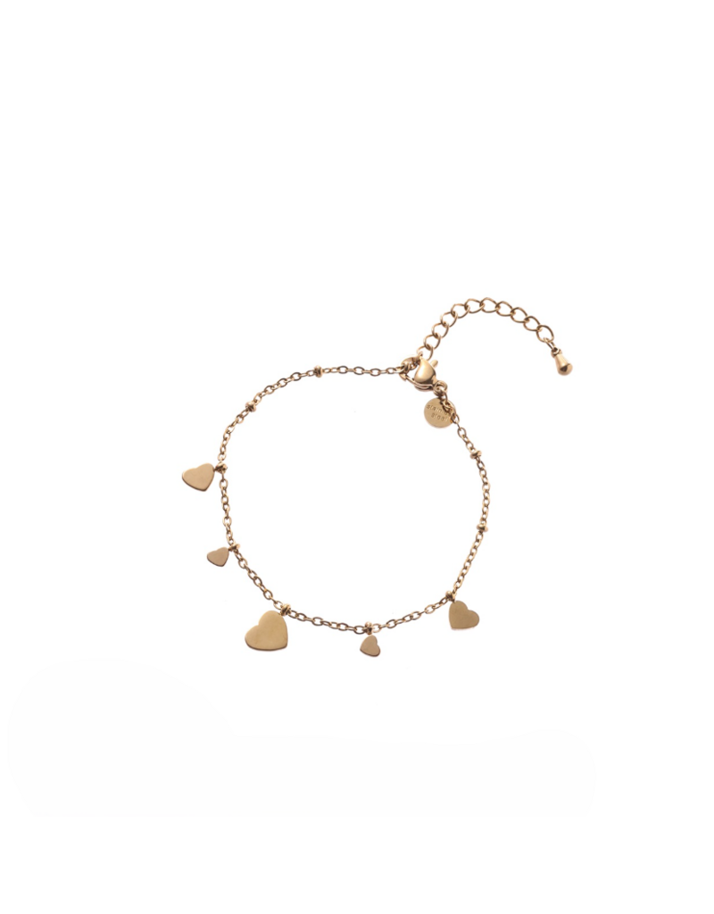 Go Dutch Label D&E | Hearts on the side Bracelet