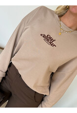 21Jewelz "Oui Amour" sweater - taupe