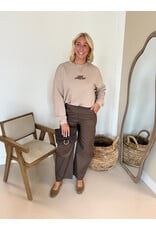 21Jewelz "Oui Amour" sweater - taupe