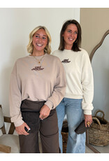 21Jewelz "Oui Amour" sweater - ecru
