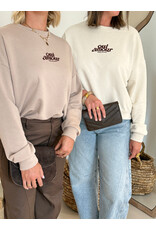 21Jewelz "Oui Amour" sweater - ecru