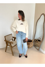 21Jewelz "Oui Amour" sweater - ecru