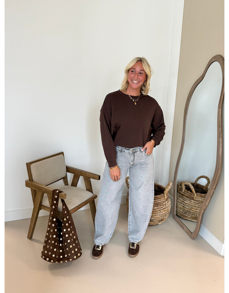 21Jewelz Basic sweater - bruin