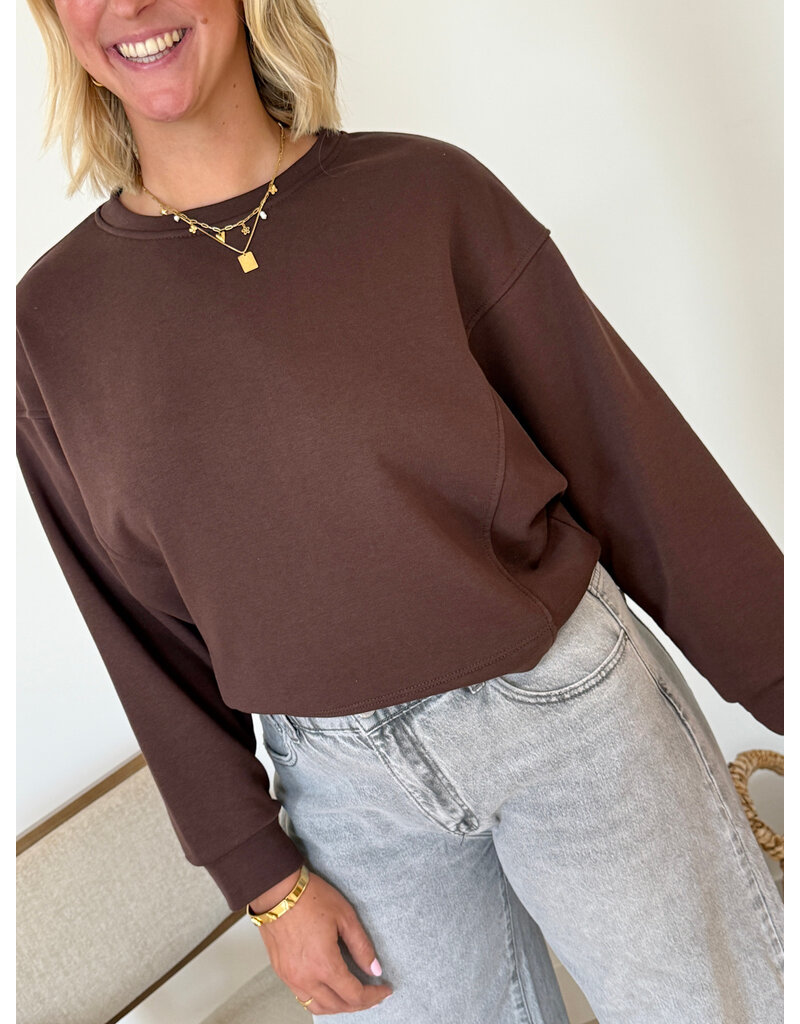 21Jewelz Basic sweater - bruin