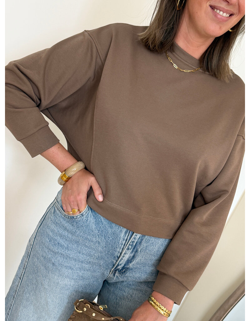 21Jewelz Basic sweater - taupe