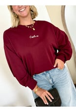21Jewelz C'est la vie sweater - bordeaux