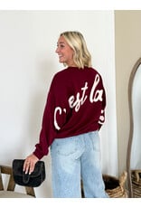 21Jewelz C'est la vie sweater - bordeaux