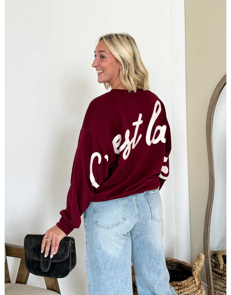 21Jewelz C'est la vie sweater - bordeaux