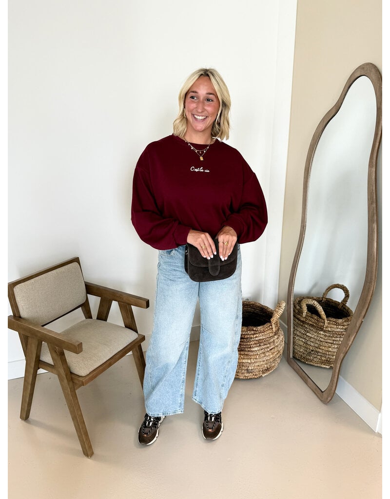 21Jewelz C'est la vie sweater - bordeaux
