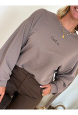 21Jewelz C'est la vie sweater - taupe