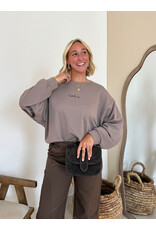 21Jewelz C'est la vie sweater - taupe