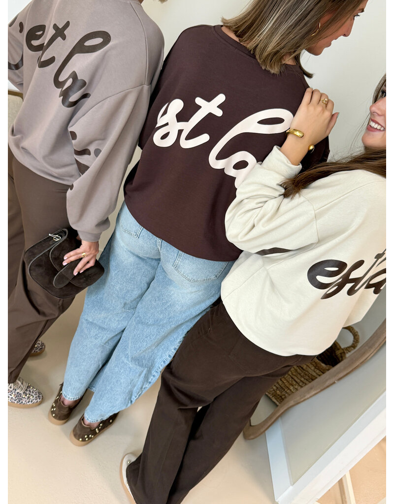 21Jewelz C'est la vie sweater - bruin