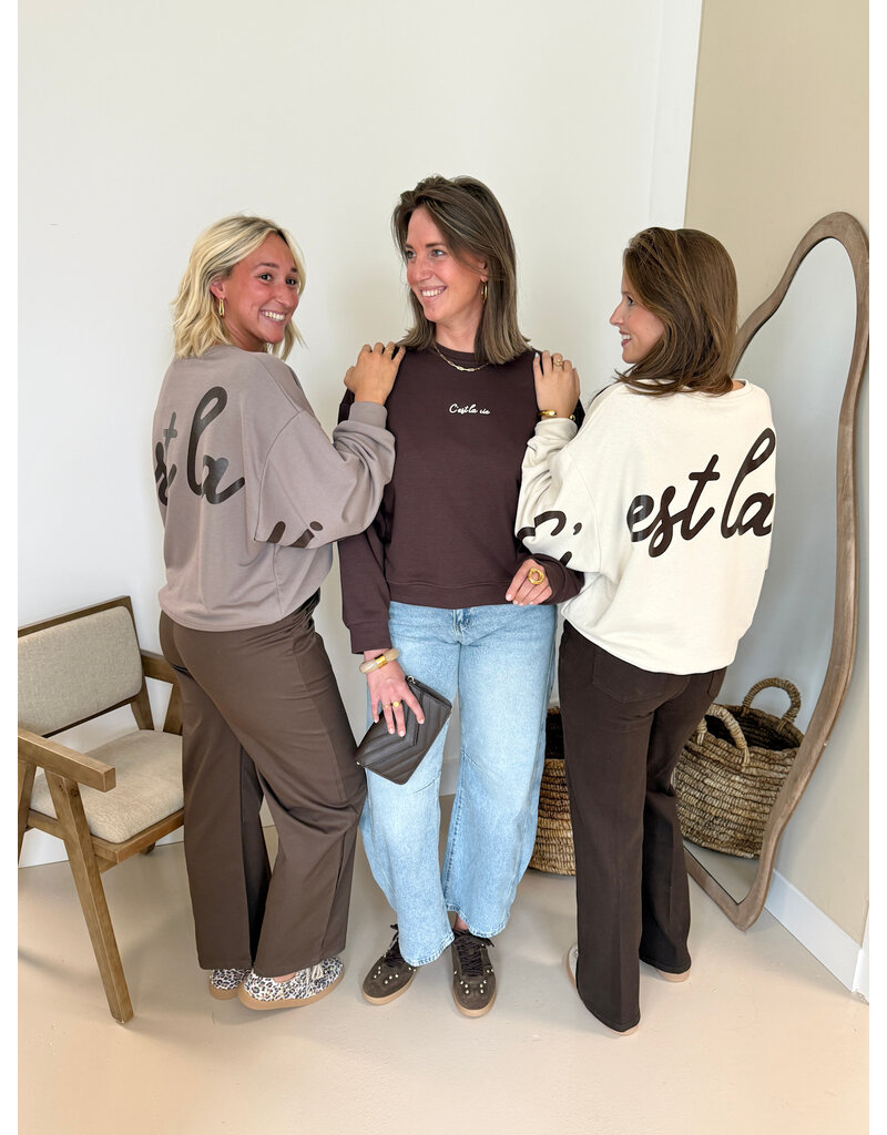21Jewelz C'est la vie sweater - beige