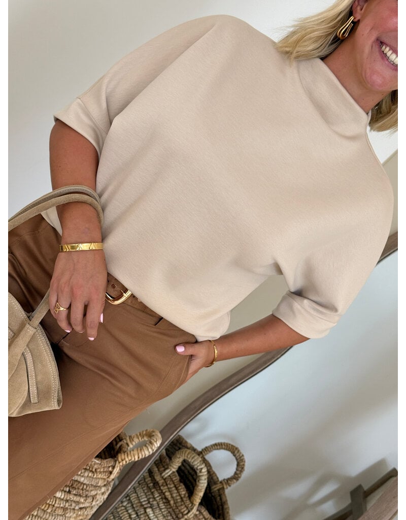 21Jewelz Sweatshirt met hoge hals - lichtbeige