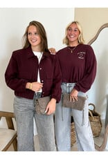 21Jewelz "La vie est belle" sweater - bordeaux