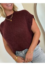 21Jewelz Knitted spencer - bordeaux