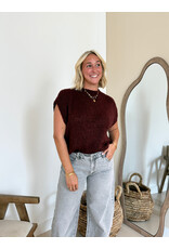 21Jewelz Knitted spencer - bordeaux