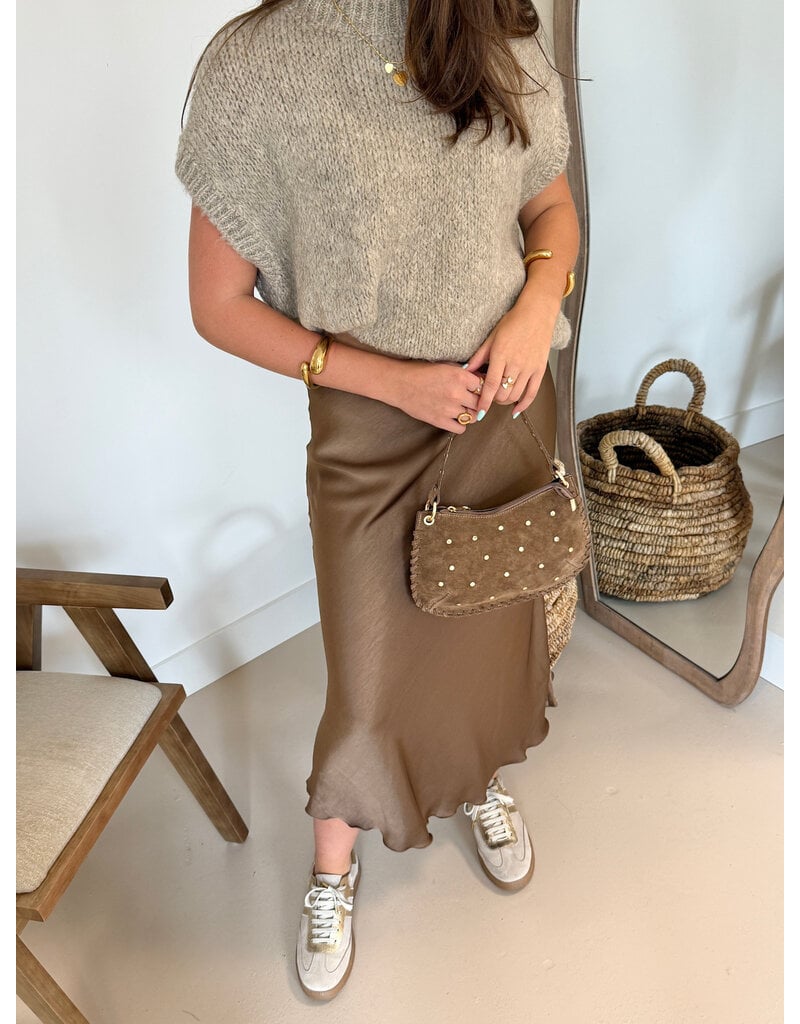 21Jewelz Knitted spencer - beige