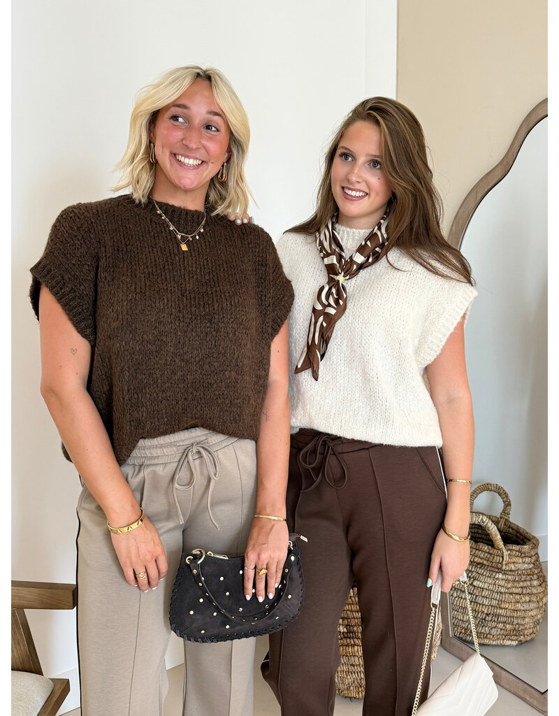 21Jewelz Knitted spencer - ecru