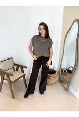 21Jewelz Knitted spencer - taupe